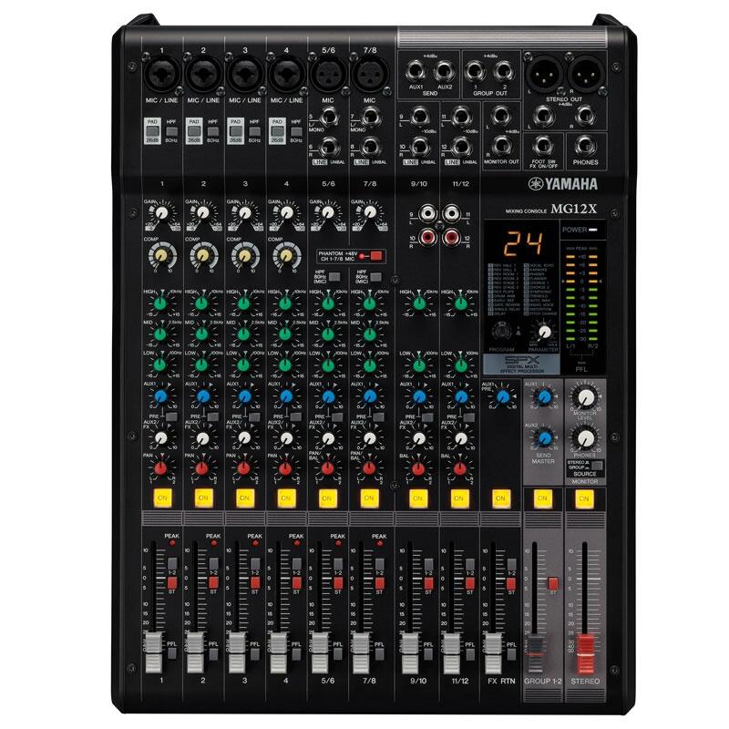 雅馬哈 MG12X 調音臺 YAMAHA 12通道模擬調音臺 雅馬哈 MG12X 調音臺 YAMAHA 12通道模擬調音臺