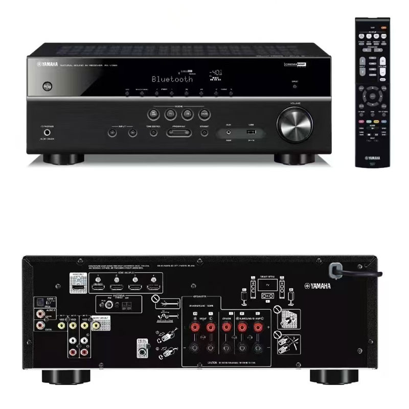 雅馬哈YAMAHA RX-V385 收音擴音機 5.1家庭影院功放 雅馬哈YAMAHA RX-V385 收音擴音機 5.1家庭影院功放