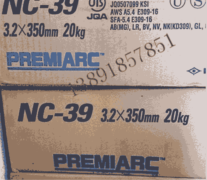 日本神鋼NC-39不銹鋼電焊E309-16焊條國標A302焊條 日本神鋼NC-39不銹鋼電焊E309-16焊條國標A302焊條